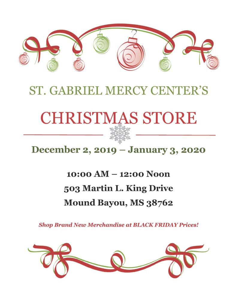 Bolivar County Emergency Assistance St. Gabriel Mercy Center Mound